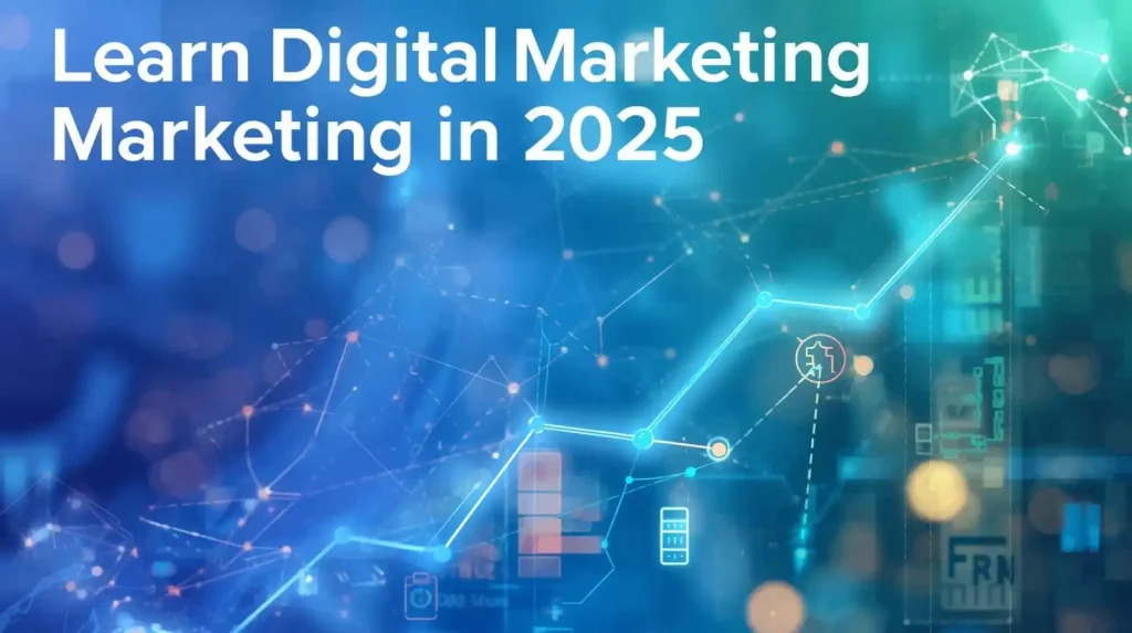"Learn Digital Marketing in 2025 — Future of online marketing trends, growth graph, and digital business success"